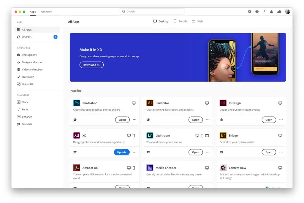 Adobe Console 1 Month Trial